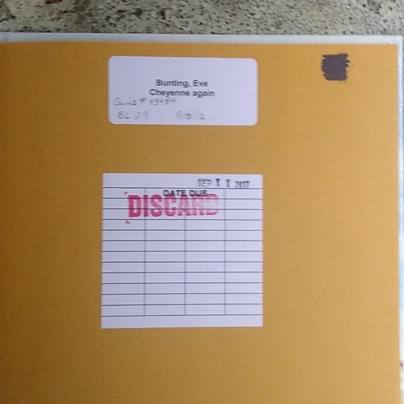 Cheyenne Again Eve Bunting Irvine Toddy Ethnic Identity Boarding School Fiction - Picture 3 of 6